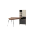 Modern L-Shaped Desk with Storage Cabinet