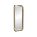 Elegant Rectangular Wall Mirror with Textured Frame